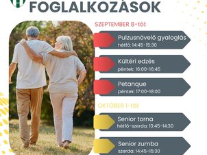 Sports activities, senior sports activities in Hévíz